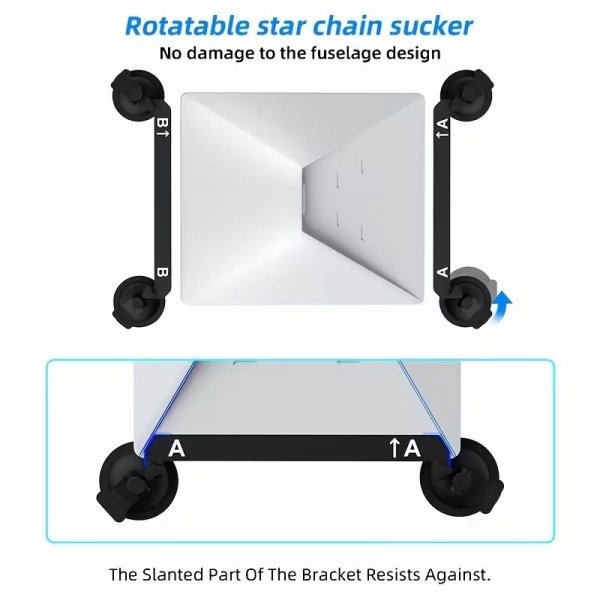 Starlink mini suction cup mount attached to a car window