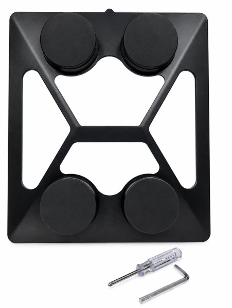 Soporte magnético de techo para Starlink Mini sobre una superficie metálica