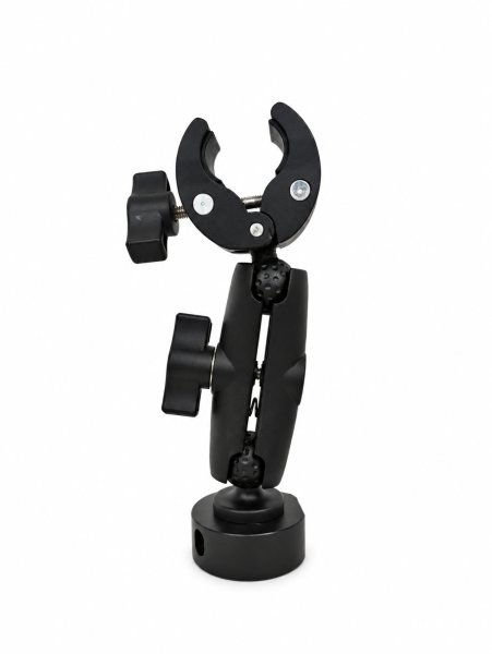 Portable clamp mount for Starlink Mini shown in detail